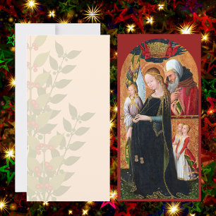La Vierge enceinte avec carte plate de Saint Josep