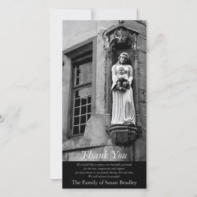 La Vierge et l'Enfant 2 Merci de sympathie (Devant)