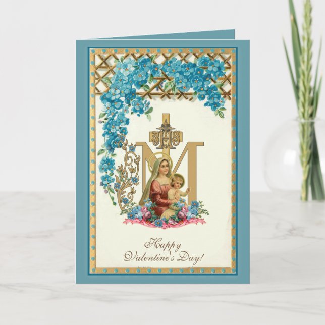 La Vierge religieuse Marie Jesus La carte de Saint (Devant)