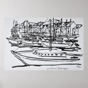 La Vilaine   La Roche-Bernard, Bretagne Poster