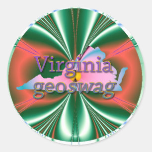 La Virginie Geocaching fournit des autocollants