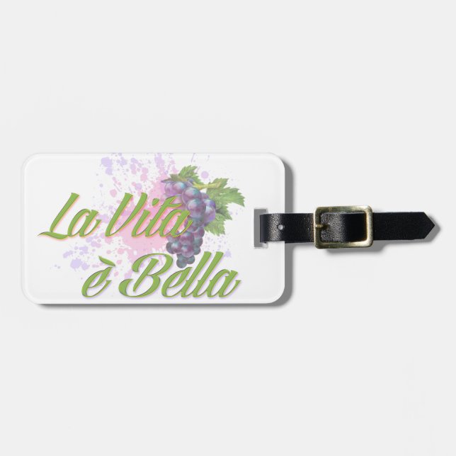 La Vita e Bella Gepäckanhänger (Vorderseite horizontal)