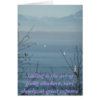 La voile est l'art de ne pas aller nulle part