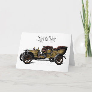 La voiture de grand-père Bonne carte d'anniversair