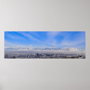 La vue - Salt Lake City, affiche de l'Utah