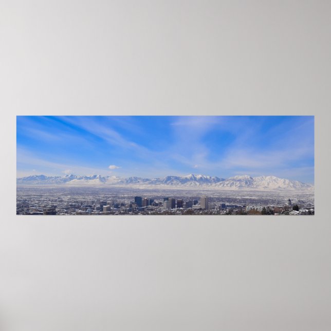 La vue - Salt Lake City, affiche de l'Utah (Devant)