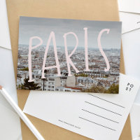 La vue sur Paris Carte postale