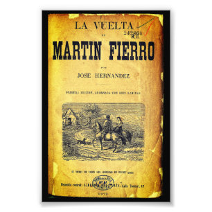 La Vuelta de Martín Fierro (Cover, 1879 first ed.) Fotodruck
