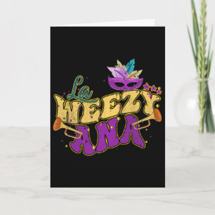 La Weezy Ana Groovy Mardi Gras Louisiana Männer Fr Karte