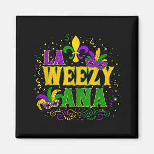 La weezy ana Karneval New Orleans Mardi Gras Fleur Magnet