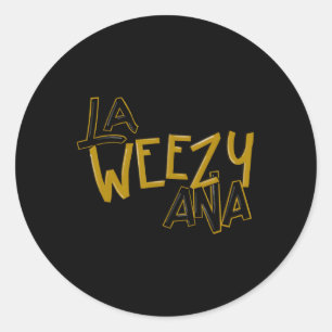 La Weezy Ana Louisiana Happy Mardi Gras Kostüm für Runder Aufkleber