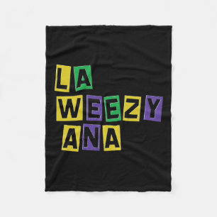 La Weezy Ana Mardi Gras Louisiana La Weezy Ana Car Fleecedecke