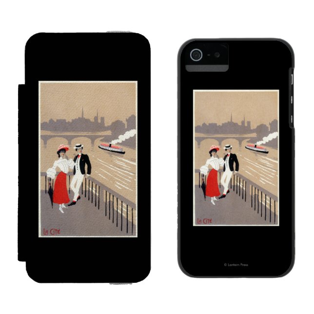 La zitieren Kunst-Deko-Szene Incipio iPhone Geldbeutel-Hülle (Seite an Seite)
