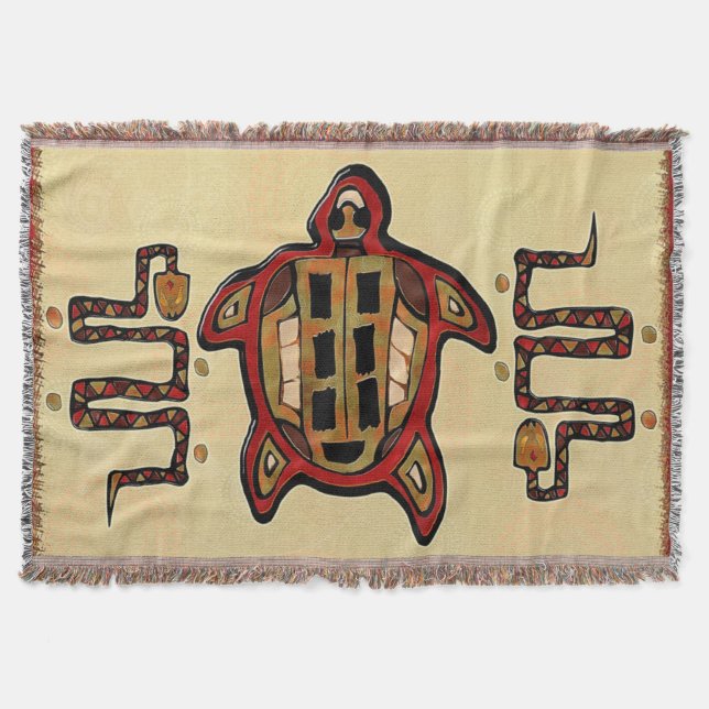 Laako'ob Uchben Mayan Folk Art Decke (Vorderseite)