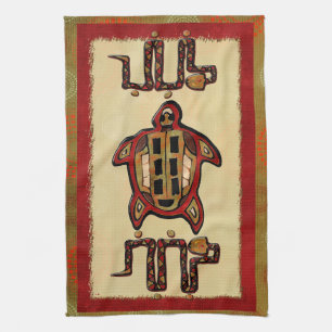 Laako'ob Uchben Mayan Folk Art Handtuch