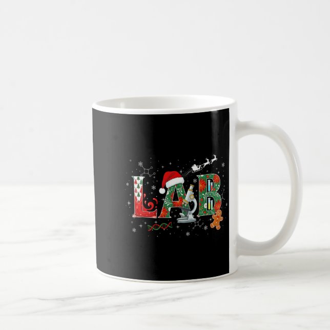 Lab Christmas Laboratory Technician Science Xmas S Kaffeetasse (Rechts)