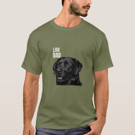 Lab Dad Black Labrador Dog T-Shirt