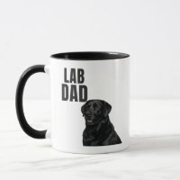 Lab Dad Schwarzer Labrador Kaffee