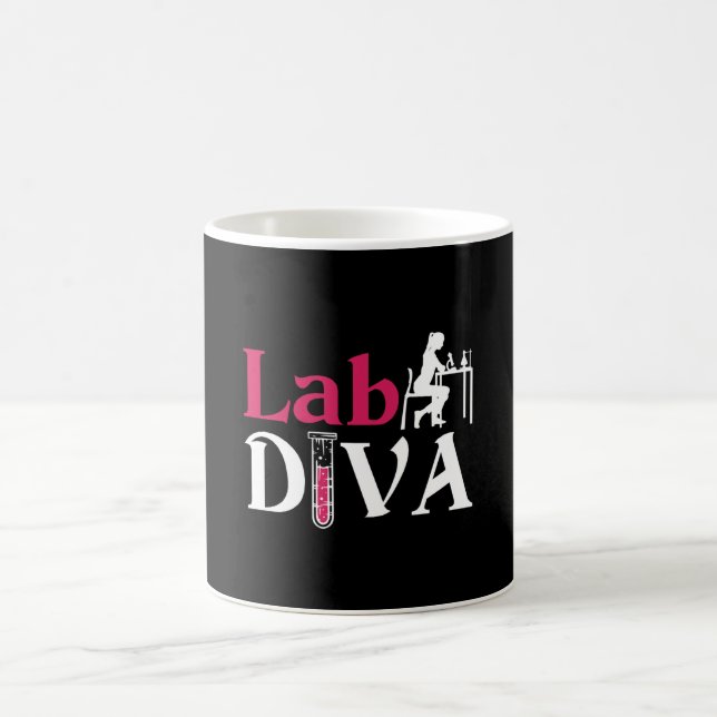 Lab Diva Lab Tech Chemist Laboratory Technician Kaffeetasse (Mittel)