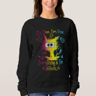 Lab Ech Leben Alles ist Fein Bunt Sweatshirt