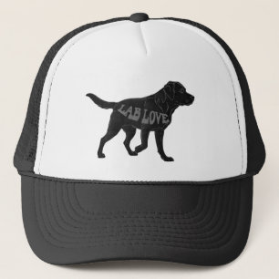 Lab Liebe schwarzer Labrador Welpe Hund Papa Mama Truckerkappe
