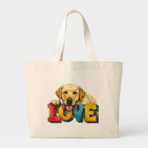 Lab Love Labrador Illustration | Grafik für Hunde
