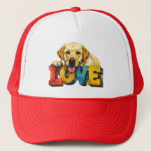 Lab Love Labrador Illustration | Grafik für Hunde