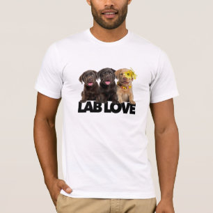 Lab Love Labrador Retriever Schokoladenbraun Schwa T-Shirt