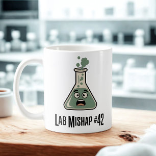 Lab Unfall #42   Chemie Chaos Design   Kaffeetasse