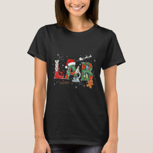 Lab Weihnachts Labor Techniker Wissenschaft Xmas S T-Shirt