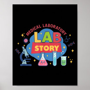 Lab Woche 2026 lustige Wissenschaft medizinisches  Poster