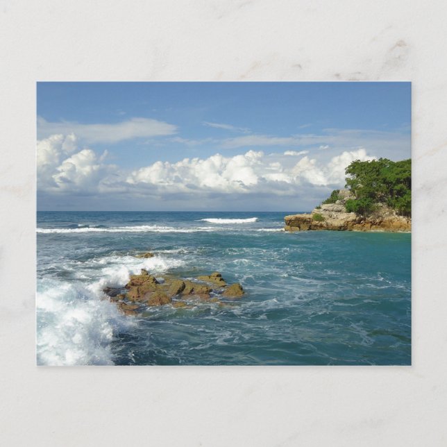 Labadee Seascape Custom Postkarte (Vorderseite)