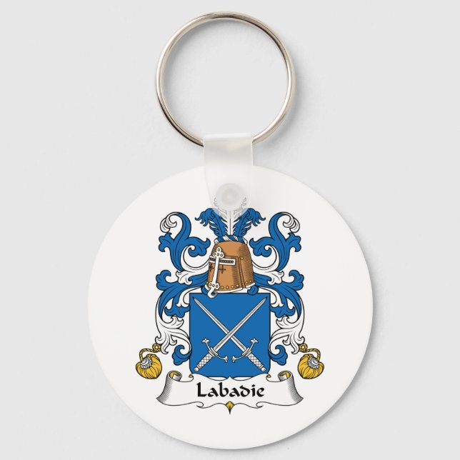 Labadie Familienwappen Schlüsselanhänger (Vorderseite)
