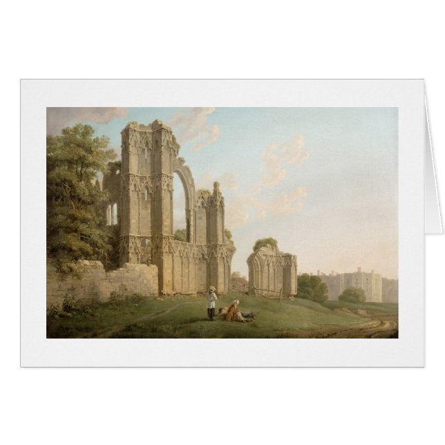 L'abbaye de St Mary, York, c.1778 (huile sur la (Devant horizontal)