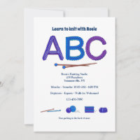 L'ABC du tricot : Invitation