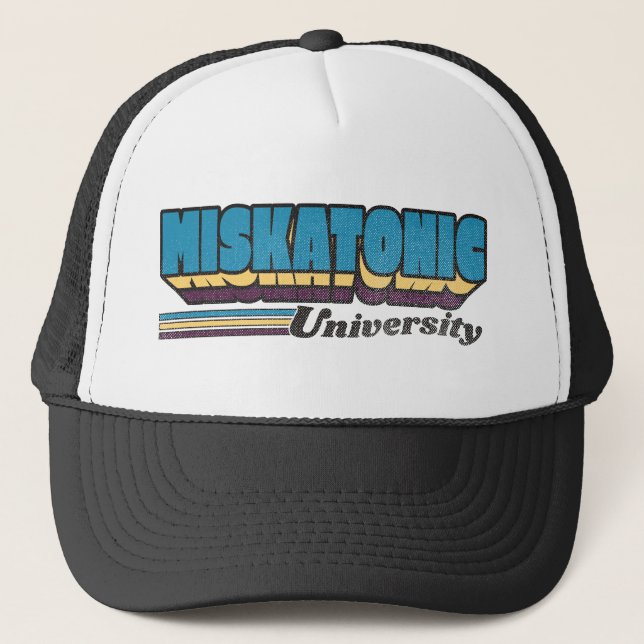 Label der Universität Miskatonic Truckerkappe (Vorderseite)