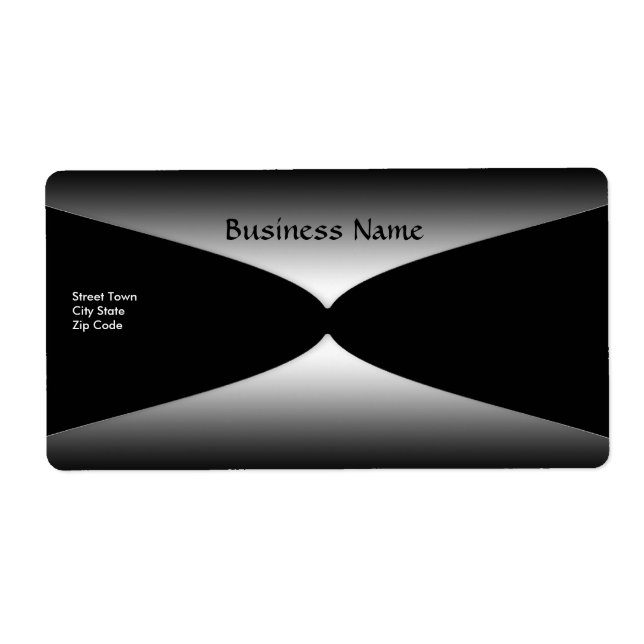 Label Elegant Gray Silver Black (Vorne)