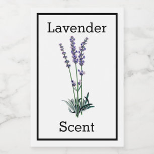 Label für antikes Lavendel Weinetikett