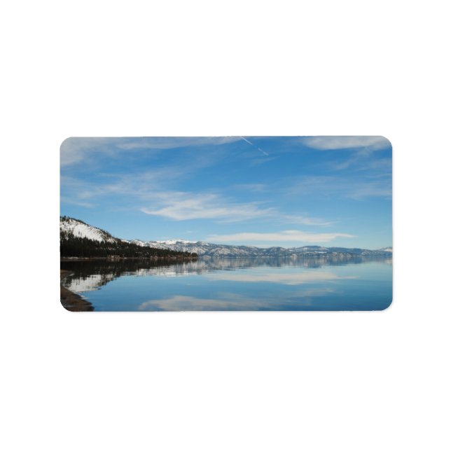 Label für Lake Tahoe/ Füllen Sie einfach Ihre Date Adressaufkleber (Vorne)