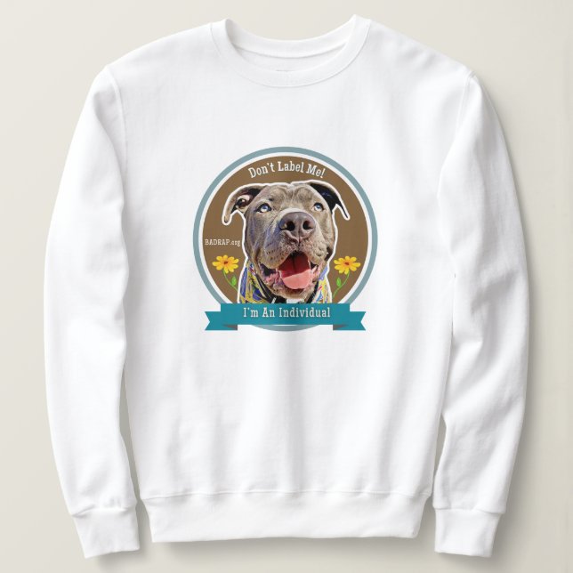 Label mich nicht sweatshirt (Design vorne)