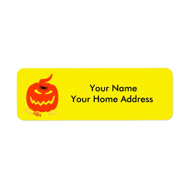 Label-Rückgabeadresse-Label mit Halloween-Thema (Vorne)