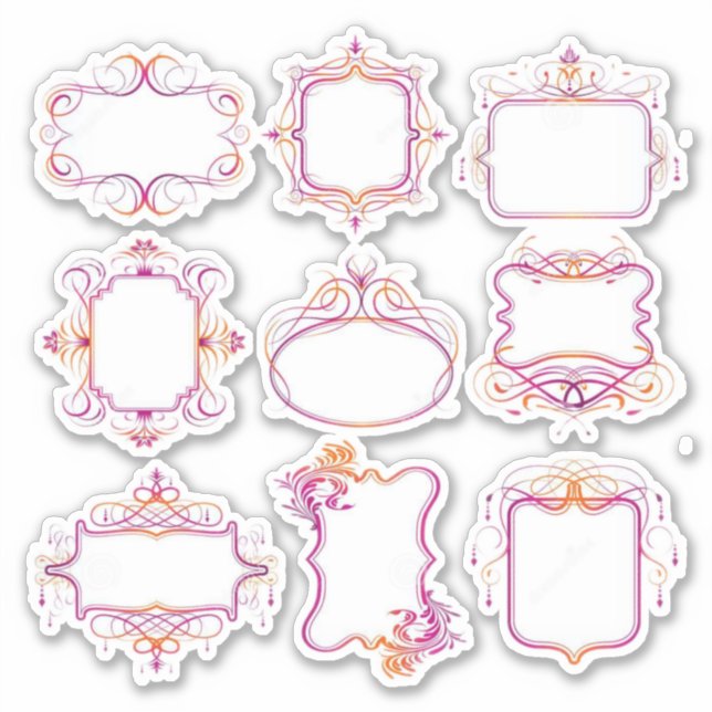 Label-Stil Aufkleber (Vorderseite)