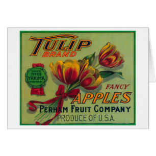 Label Tulip Apple Crate Yakima, WA
