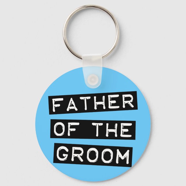 Label Vater der Groom Schlüsselanhänger (Vorderseite)