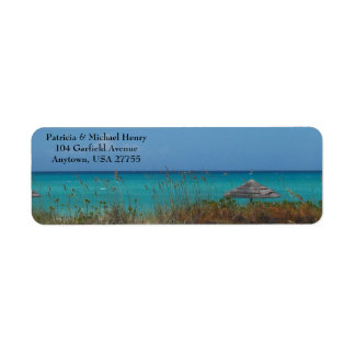 Labels auf Smarald Bay Bahamas
