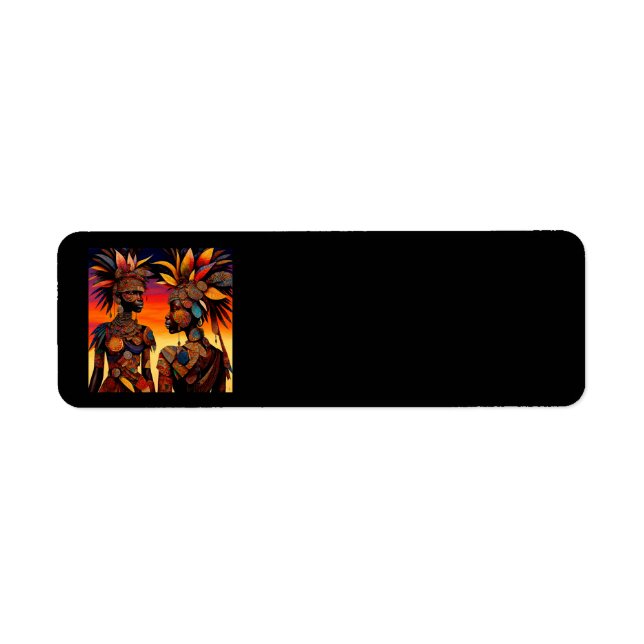 Labels für afrikanische Frauen (Vorne)