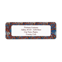 Labels für Bibliophile's Address (marbled)