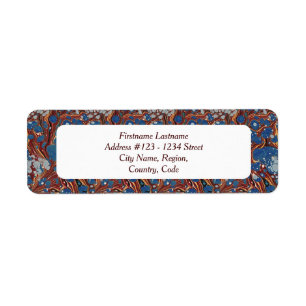 Labels für Bibliophile's Address (marbled)