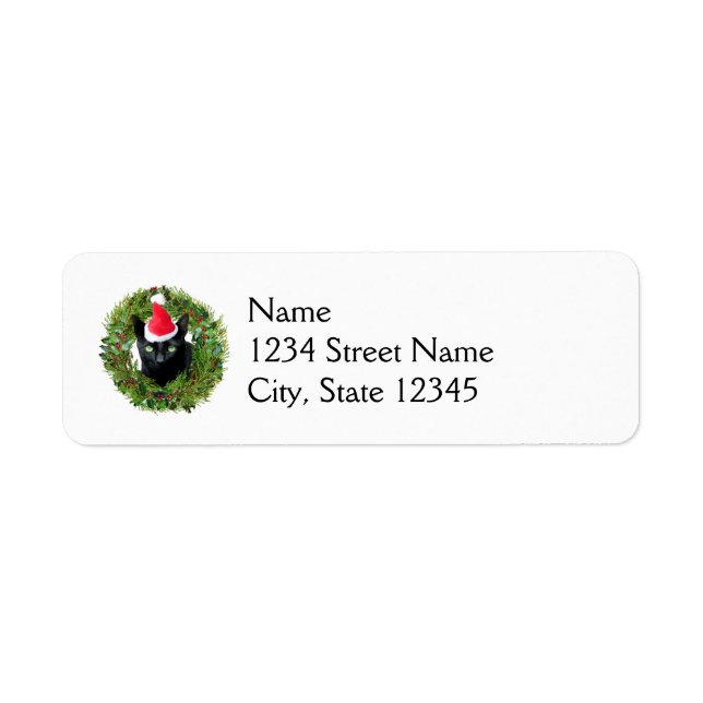 Labels für Black Cat Wreath Address (Vorne)