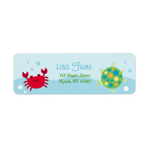 Labels für die Anschrift des Calypso Sea Creature 